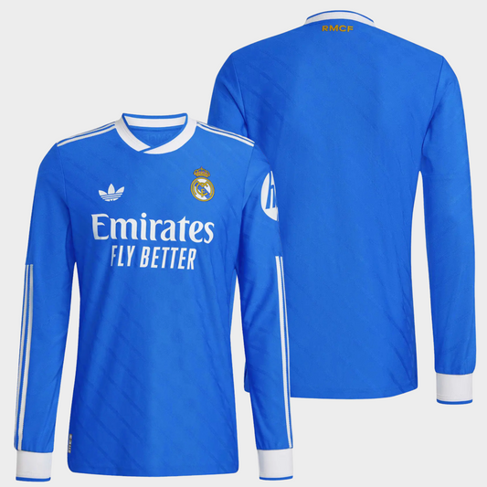 Real Madrid 2025/26 alternativa manga larga auténtica