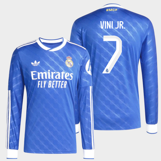 Real Madrid 2025/26 alternativa manga larga aficionado Vini Jr. 7