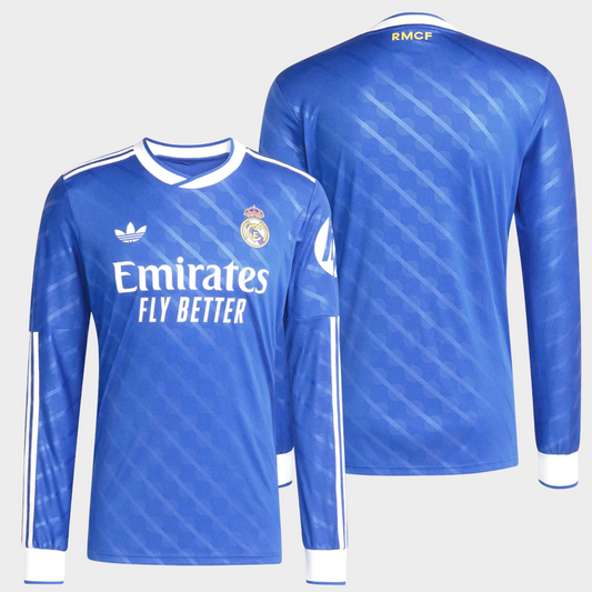 Real Madrid 2025/26 alternativa manga larga aficionado