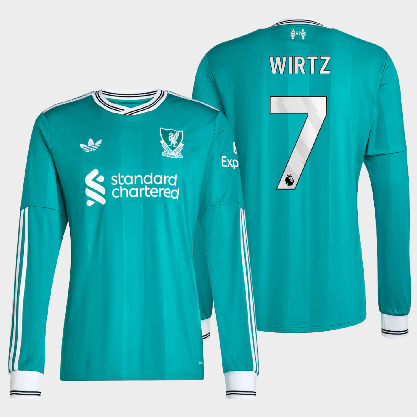 Liverpool 2025/26 alternativa manga larga aficionado Wirtz 7