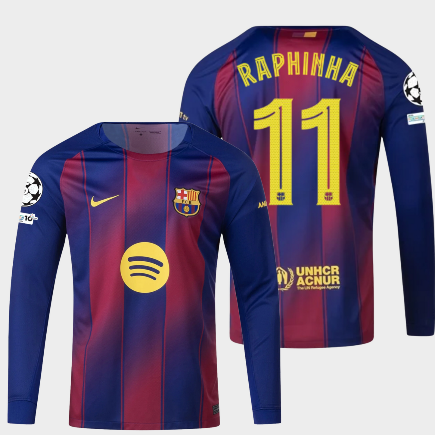 Barcelona 2025/26 local manga larga aficionado Raphinha 11