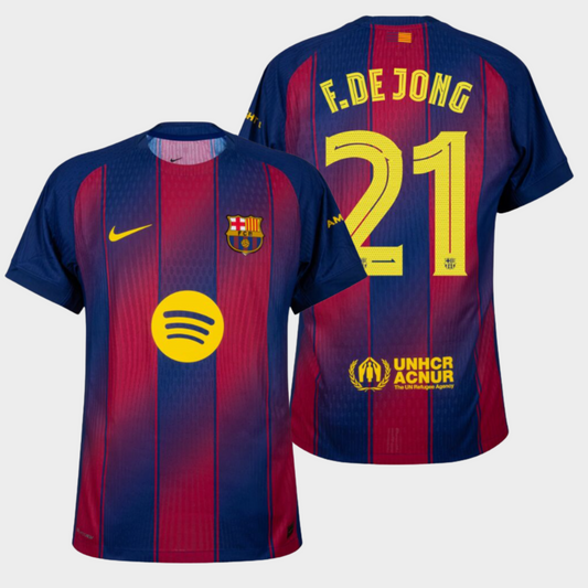 Barcelona 2025/26 local auténtica F. de Jong 21