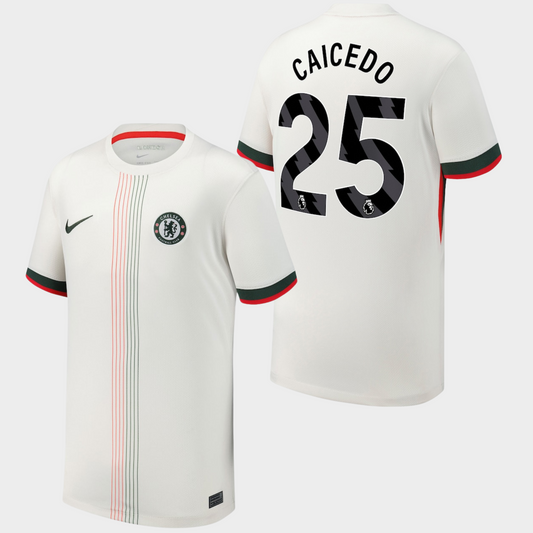Chelsea 2025/26 visitante aficionado Caicedo 25
