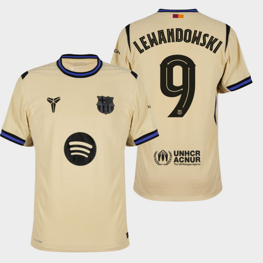Barcelona 2025/26 visitante auténtica Lewandowski 9