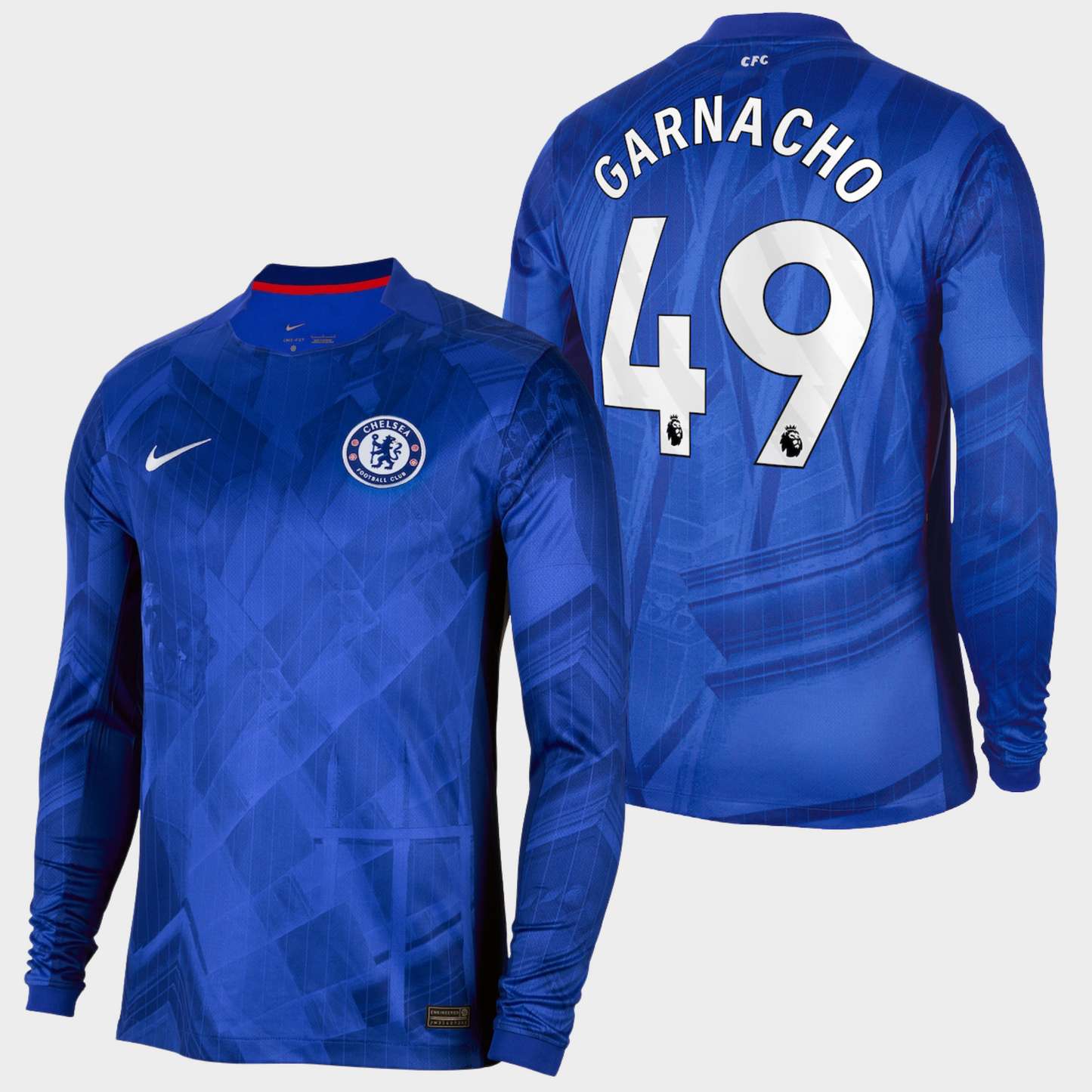 Chelsea 2025/26 local manga larga aficionado Garnacho 49