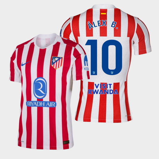 Atlético Madrid 2025/26 local auténtica Álex B. 10