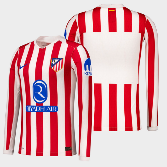Atlético Madrid 2025/26 local manga larga auténtica