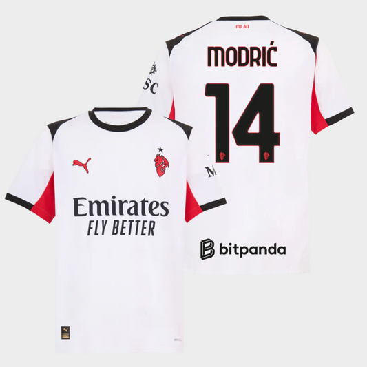 AC Milan 2025/26 visitante aficionado Modrić 14