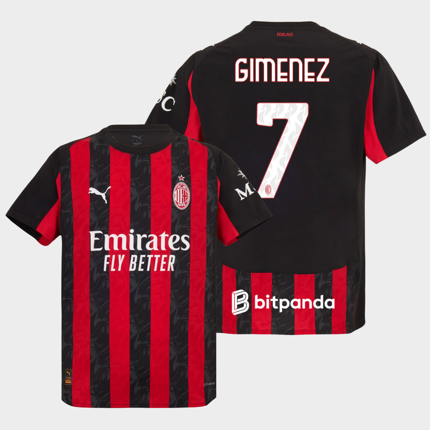 AC Milan 2025/26 local auténtica Gimenez 7