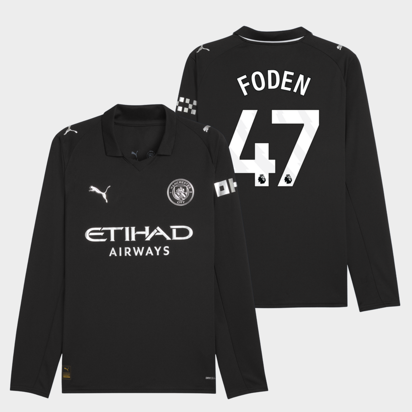 Manchester City 2025/26 visitante manga larga aficionado Foden 47