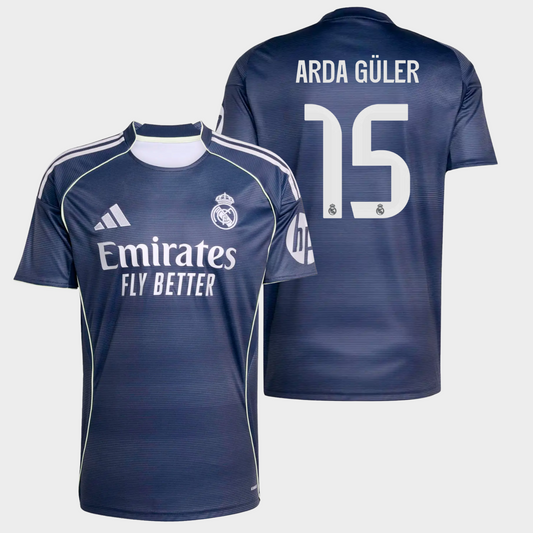 Real Madrid 2025/26 visitante aficionado Arda Güler 15