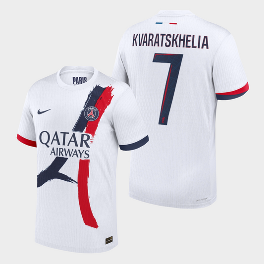 Paris Saint-Germain 2025/26 visitante auténtica Kvaratskhelia 7