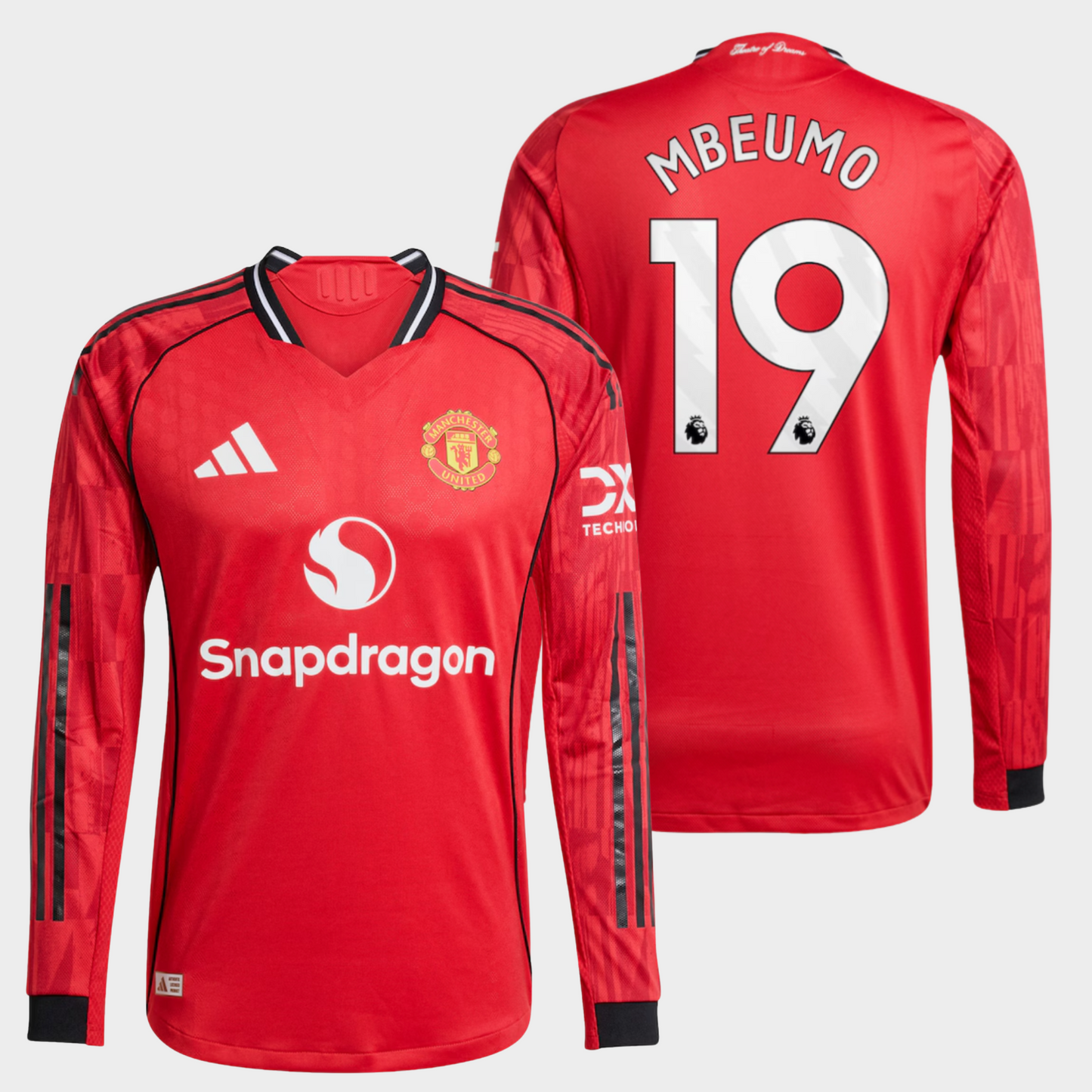 Manchester United 2025/26 local manga larga auténtica Mbeumo 19