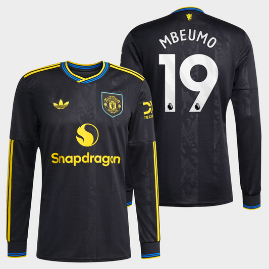 Manchester United 2025/26 alternativa manga larga aficionado Mbeumo 19