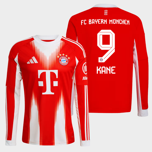 Bayern Munich 2025/26 local manga larga aficionado Kane 9