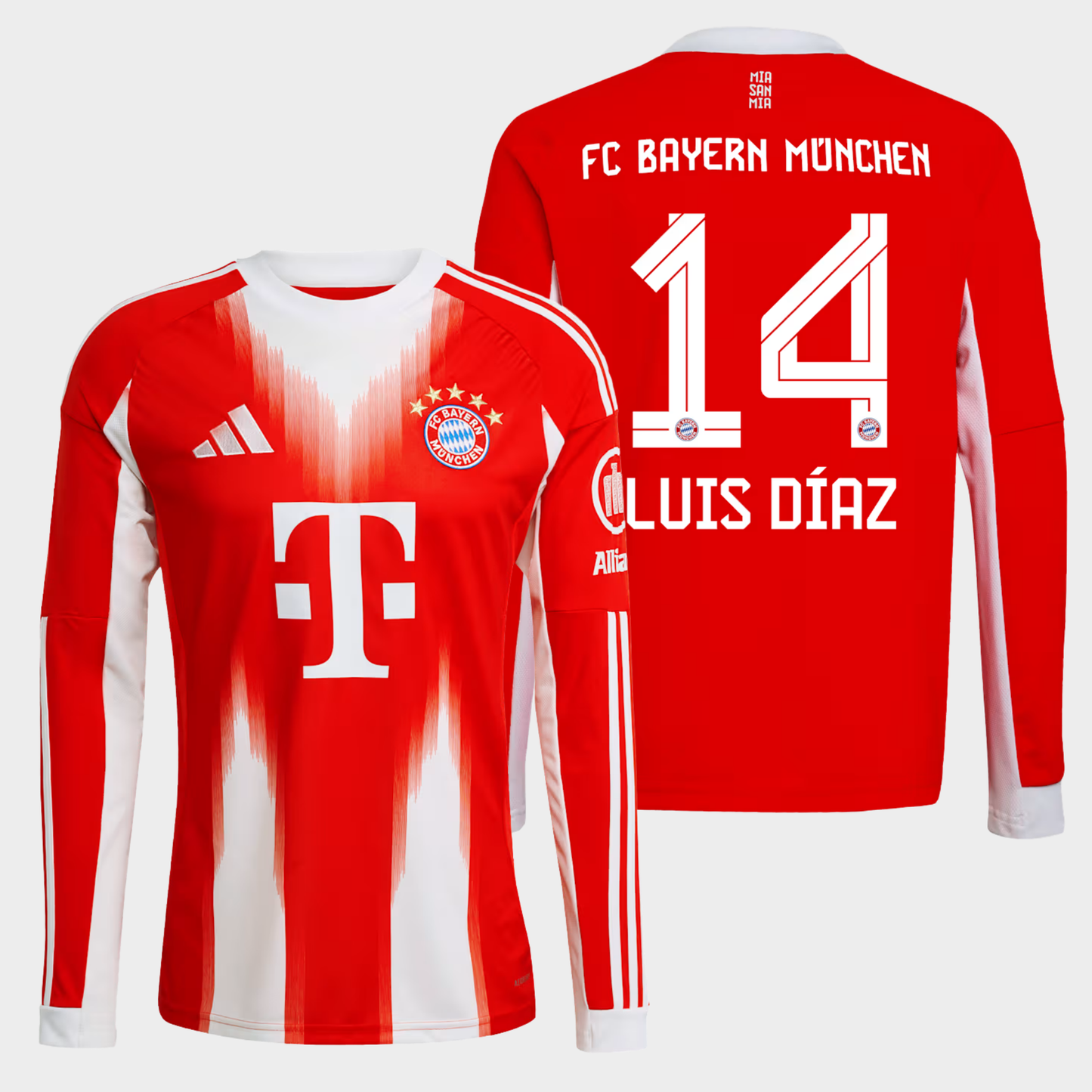 Bayern Munich 2025/26 local manga larga aficionado Luis Díaz 14