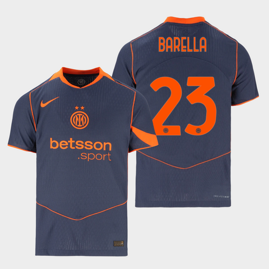Inter Milan 2025/26 alternativa auténtica Barella 23