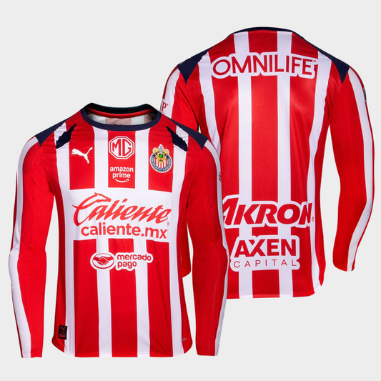 Chivas 2025/26 local manga larga aficionado