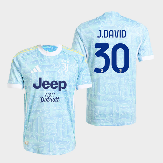 Juventus 2025/26 visitante auténtica J. David 30