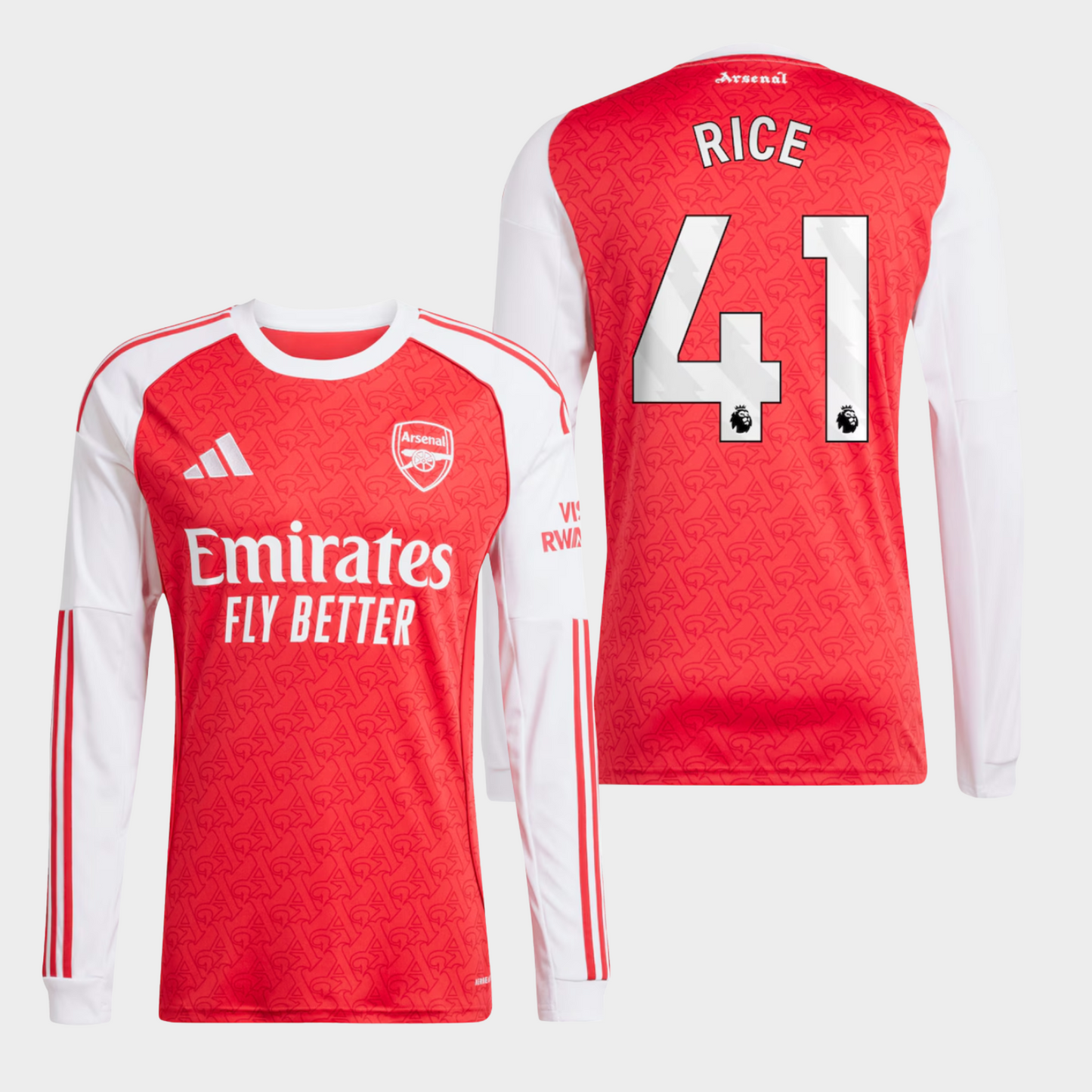 Arsenal 2025/26 local manga larga aficionado Rice 41