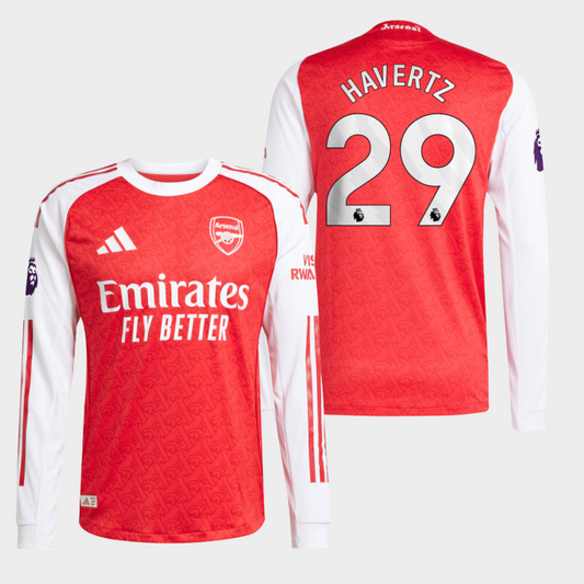 Arsenal 2025/26 local manga larga auténtica Havertz 29