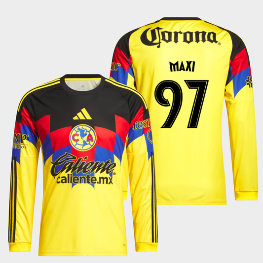 América 2025/26 local manga larga aficionado Maxi 97