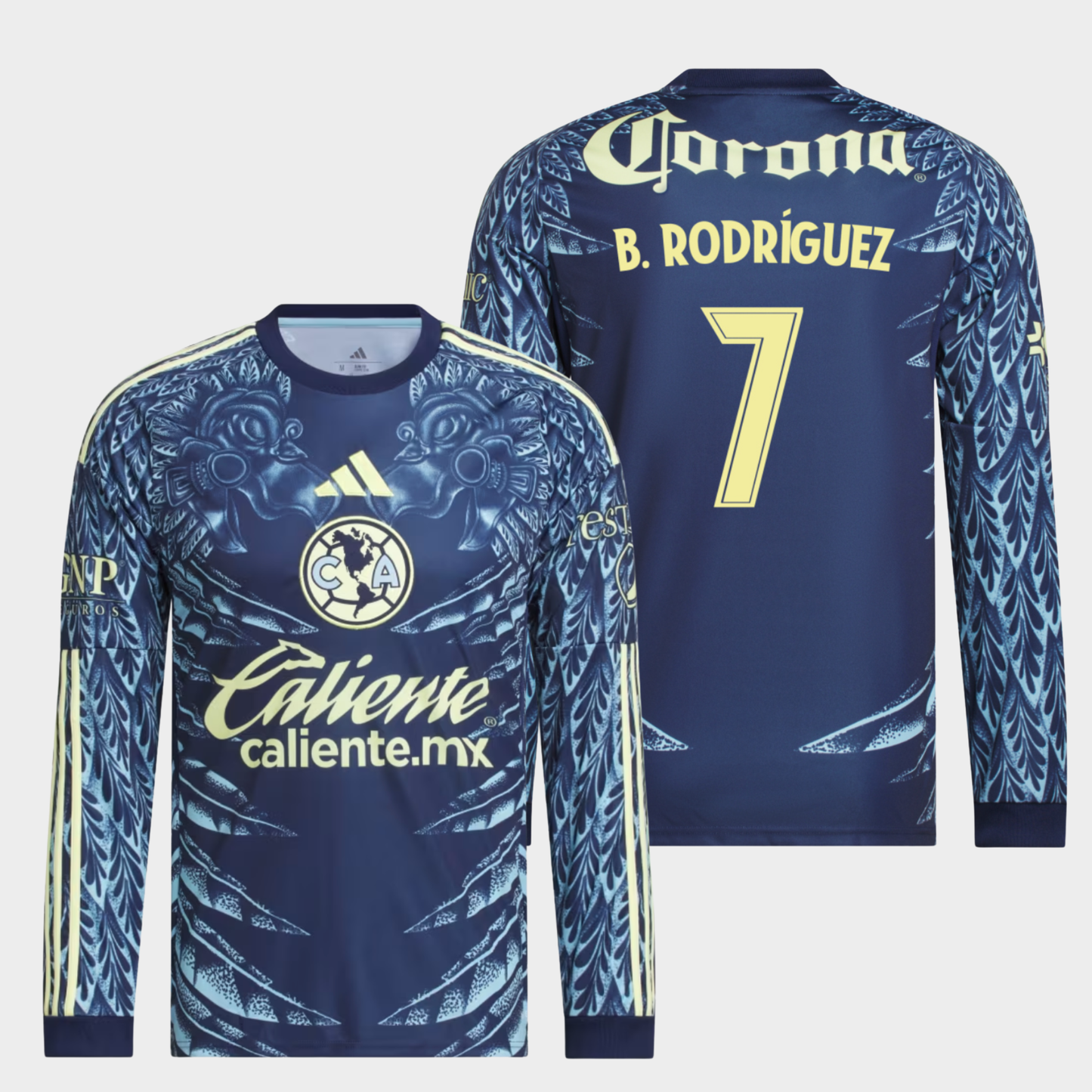 América 2025/26 visitante manga larga aficionado B. Rodríguez 7