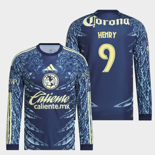 América 2025/26 visitante manga larga aficionado Henry 9