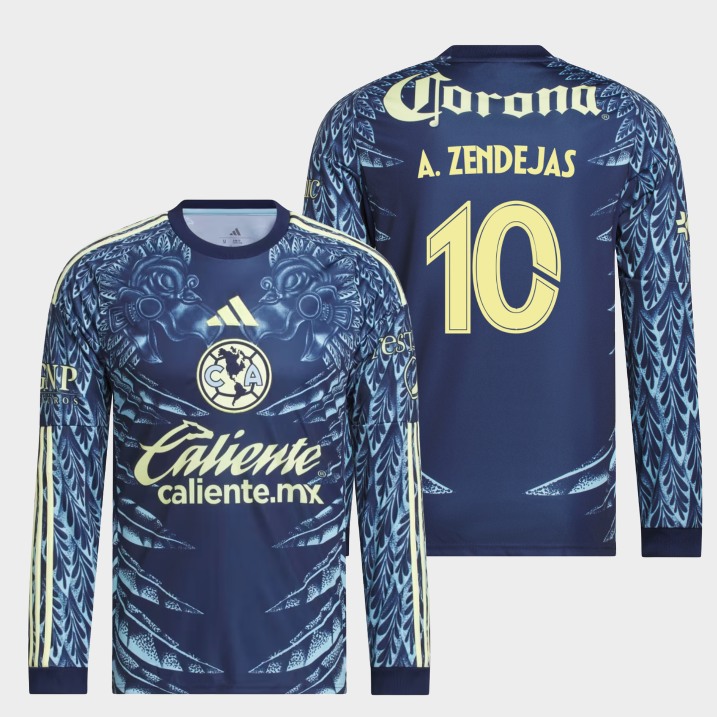 América 2025/26 visitante manga larga aficionado A. Zendejas 10