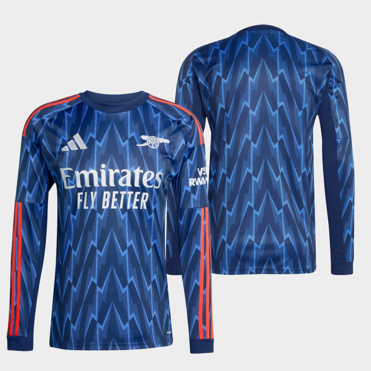 Arsenal 2025/26 visitante manga larga aficionado