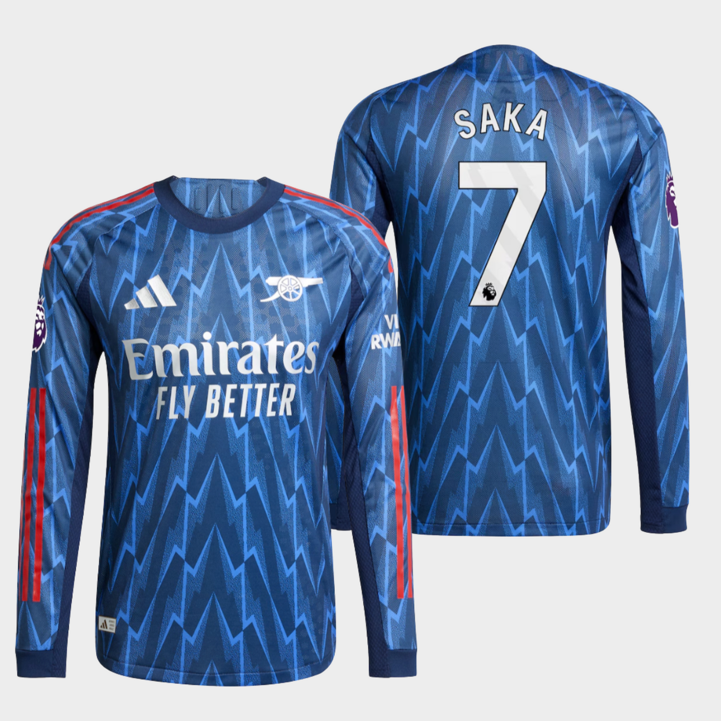 Arsenal 2025/26 visitante manga larga auténtica Saka 7