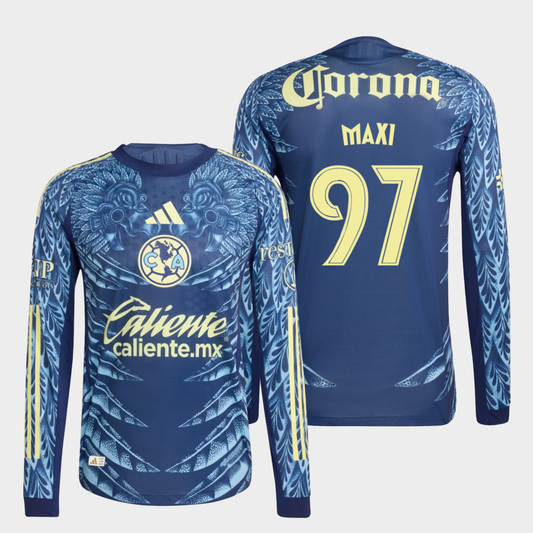 América 2025/26 visitante manga larga auténtica Maxi 97