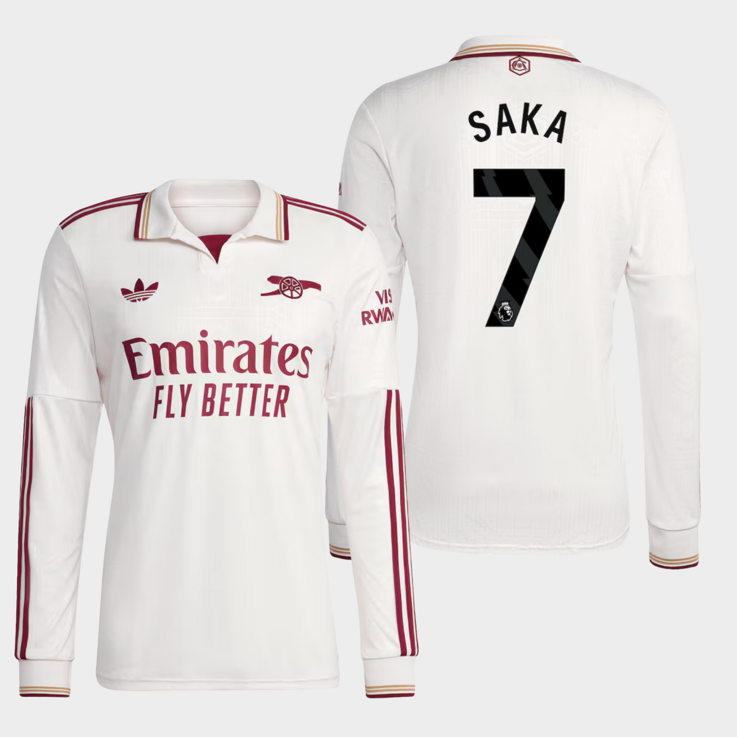 Arsenal 2025/26 alternativa manga larga aficionado Saka 7