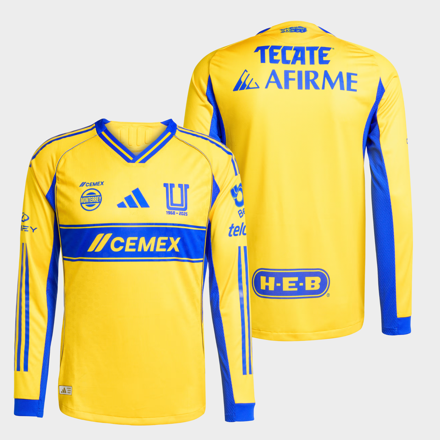 Tigres 2025/26 local manga larga auténtica