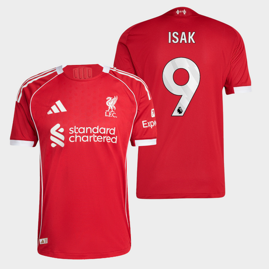 Liverpool 2025/26 local auténtica Isak 9