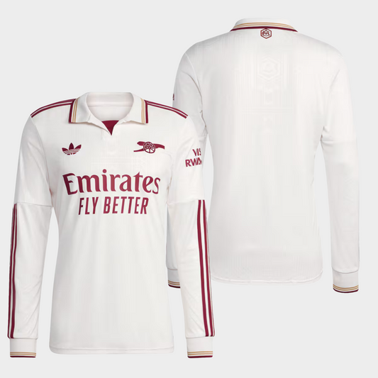 Arsenal 2025/26 alternativa manga larga aficionado
