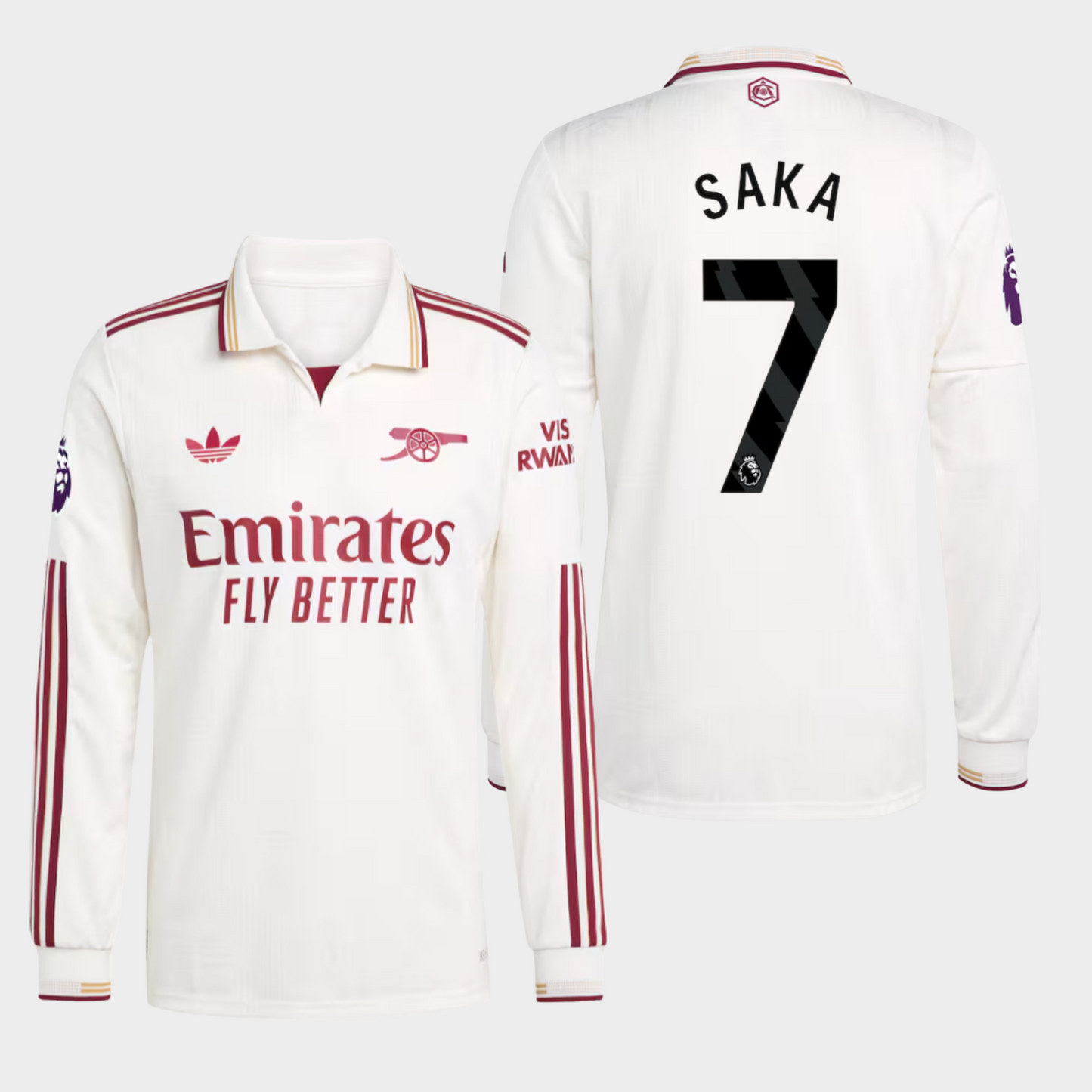 Arsenal 2025/26 alternativa manga larga auténtica Saka 7