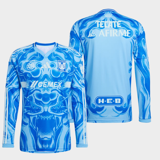 Tigres 2025/26 visitante manga larga aficionado
