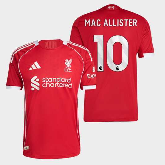 Liverpool 2025/26 local auténtica Mac Allister 10