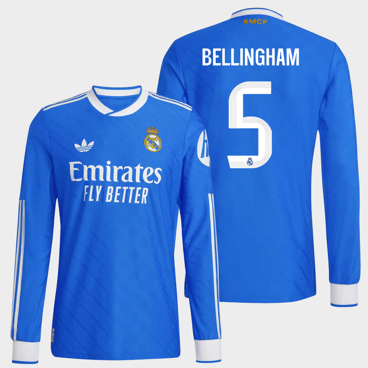 Real Madrid 2025/26 alternativa manga larga auténtica Bellingham 5