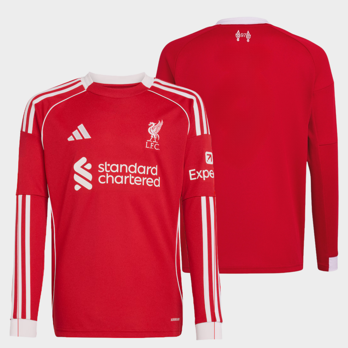 Liverpool 2025/26 local manga larga aficionado