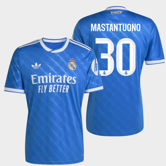 Real Madrid 2025/26 alternativa aficionado Mastantuono 30