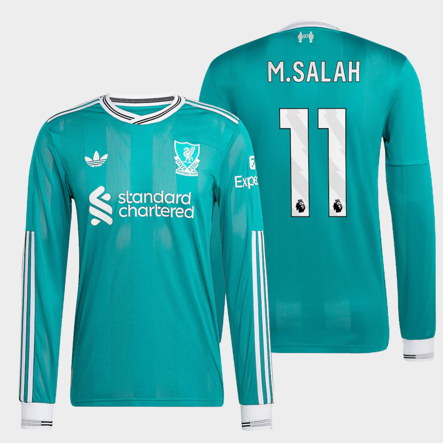 Liverpool 2025/26 alternativa manga larga auténtica M. Salah 11