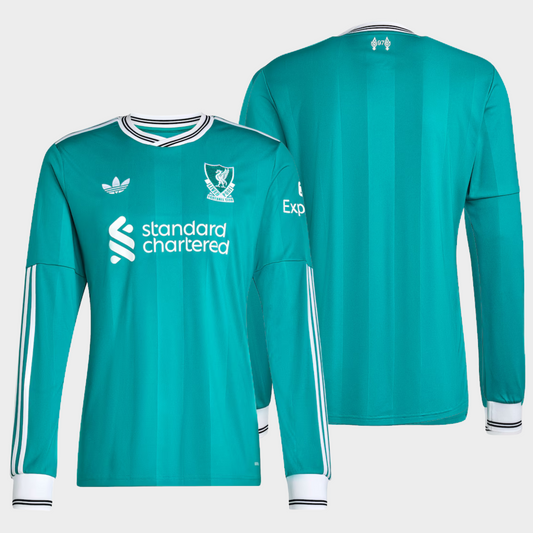Liverpool 2025/26 alternativa manga larga aficionado